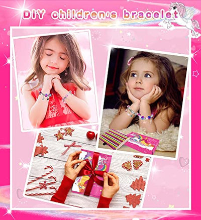 Mädchen Geschenke 6 7 8 9 10 11 Jahre, Charm Armband Kit DIY Spielzeug Basteln Mädchen 4 5 6 7 8 9 Jahre Geschenke für Mädchen Weihnachtsgeschenke für Mädchen Geschenk Geschenke 5-12 Jahre