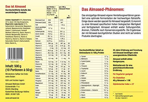 Almased Vitalkost Eiweißpulver zum Abnehmen im Portionsbeutel 10er Pack (10 x 50g)