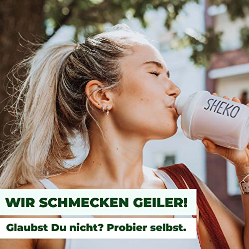 SHEKO Eiweißshake zum Abnehmen | Eiweißpulver Kokos 25 Mahlzeiten | Ideal als Proteindrink oder vollwertige Mahlzeit | Protein Shake glutenfrei