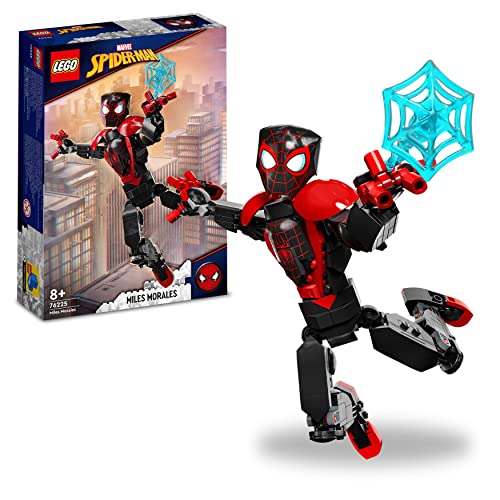 LEGO 76225 Marvel Miles Morales Figur, voll bewegliches Action-Spielzeug, sammelbares Spider-Man Set, Spielzeug für Jungen und Mädchen