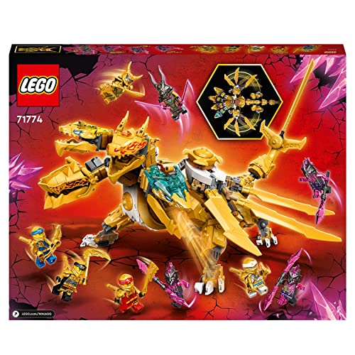 LEGO 71774 NINJAGO Lloyds Ultragolddrache, Set mit Drachen-Figur und 9 Mini-Actionfiguren inkl. Lloyd, Kai und Zane, Spielzeug für Kinder ab 9 Jahren, Geschenk für Mädchen und Jungen