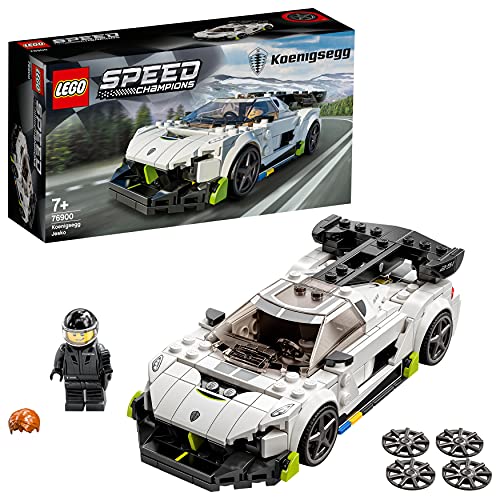 LEGO 76900 Speed Champions Koenigsegg Jesko Rennauto, Spielzeugauto, Modellauto zum selber Bauen