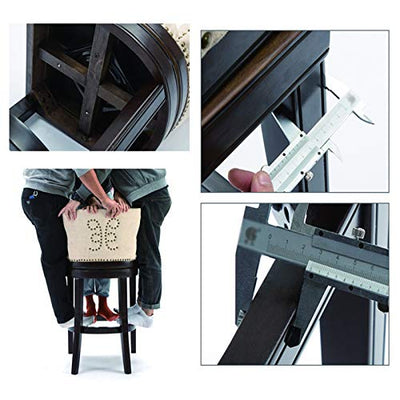 stool 360 ° Rotierender Barhocker Mit Rückenlehne High-End-Leder-Niet-Dekoration 2-teiliger Küchenzähler Massivholz Barhocker Stuhl Schmuck-Laden-Zähler Sonderhoher Hoher Hocker (dunkelgrün)