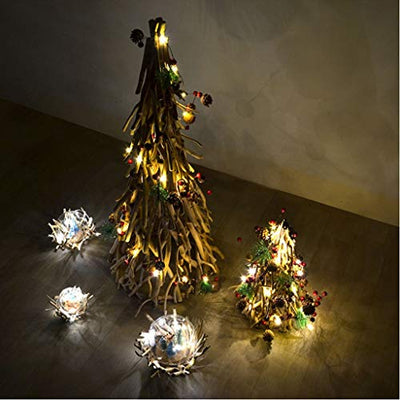 Weihnachten Deko Künstlicher Weihnachtsbaum Massivholzwarmes Licht Baum magischer Baum Weihnachten Home Dekorationen (Größe :150cm)