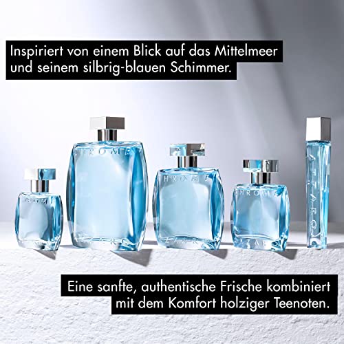 Azzaro Chrome, Parfüm für Herren, Eau de Toilette mit frischen Zitrusnoten, 50 ml