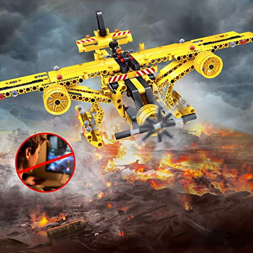 VATOS City Bausteine Spielzeug ab 6 7 8 9 10 Jahren Jungen 2 in 1 Technico Truck Airplane Konstruktionsspielzeug Bauset 361 PCS kreative Geschenk für Kinder STEM Pädagogisches Spielzeug