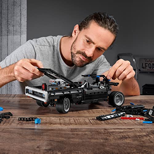 LEGO 42111 Technic Dom's Dodge Charger, Fast and Furious Modellauto Bauset, Geschenk zu Weihnachten für Jungen, Mädchen, Männer, Frauen, ikonisches Sammlerset