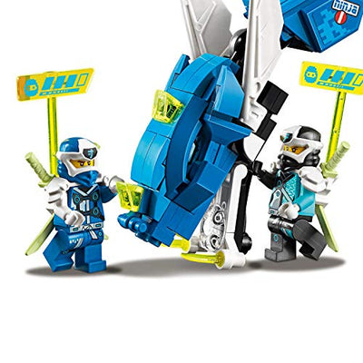 Lego 71711 NINJAGO Jays Cyber-Drache Mech, Bauset mit den Minifiguren Jay, NYA und Unagami