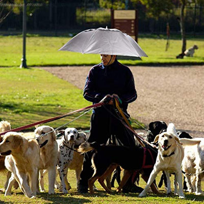 Aoneky Faltbare Angelschirm Regenschirmhut, Sonnenschutzkappe für Outdoor Aktivitäten Sport Golf Angeln Camping Mütze, Lustig/Witz Geschenk