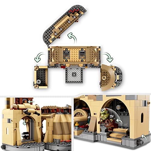 LEGO 75326 Star Wars Boba Fetts Thronsaal Spielzeug zum Bauen mit Palasts von Jabba und 7 Minifiguren, ab 9 Jahren