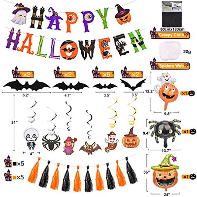 Halloween Deko luftballons Set, Halloween Ballons Party Dekoration