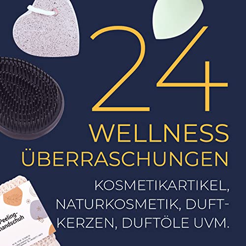 Adventskalender Frauen Wellness von mituso 2022 Edition, Neuer Inhalt - mit Naturkosmetik, Duft und Deko, Entspannung Weihnachtskalender Frauen mit 24 Überraschungen