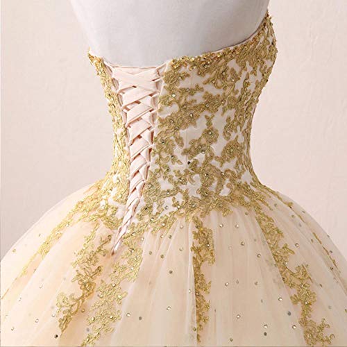 Zorayi Damen Elegante Liebsten Lang Tüll Formellen Abendkleid Ballkleid Hochzeitskleider Weiß Größe 38