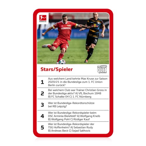 Top Trumps Quiz Bundesliga Edition Fußballquiz Alter 6+ Deutsch Win47230 Mehrfarbig