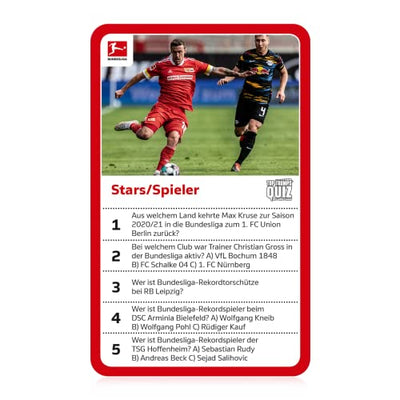 Top Trumps Quiz Bundesliga Edition Fußballquiz Alter 6+ Deutsch Win47230 Mehrfarbig