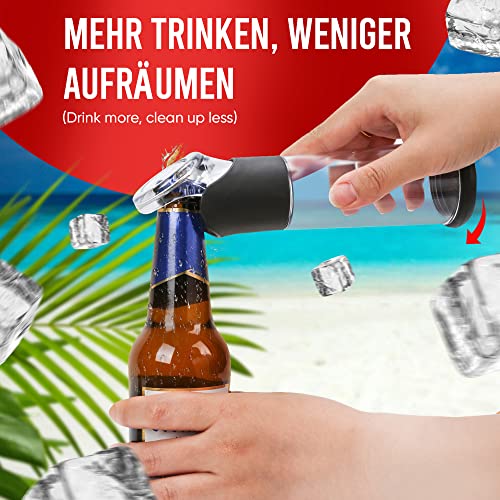 wortek Flaschenöffner mit Auffangbehälter Bieröffner Geschenke für Männer Adventskalender 2022 Männer Adventskalender Füllung Ideen, Männer Geschenke für Adventskalender Weihnachtsgeschenke für Männer