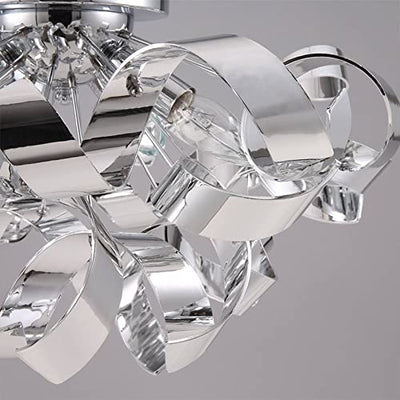 Lindby Deckenlampe 'Elviro' (Modern) in Chrom u.a. für Wohnzimmer & Esszimmer (3 flammig, E14) - Deckenleuchte, Lampe, Wohnzimmerlampe