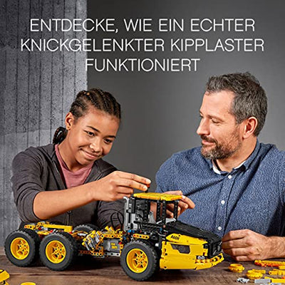 LEGO 42114 Technic Knickgelenkter Volvo-Dumper (6x6) ferngesteuertes Auto, Konstruktionsfahrzeug für Kinder und Erwachsene