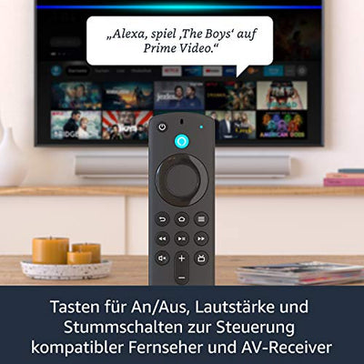 Fire TV Stick mit Alexa-Sprachfernbedienung (mit TV-Steuerungstasten) | HD-Streaminggerät