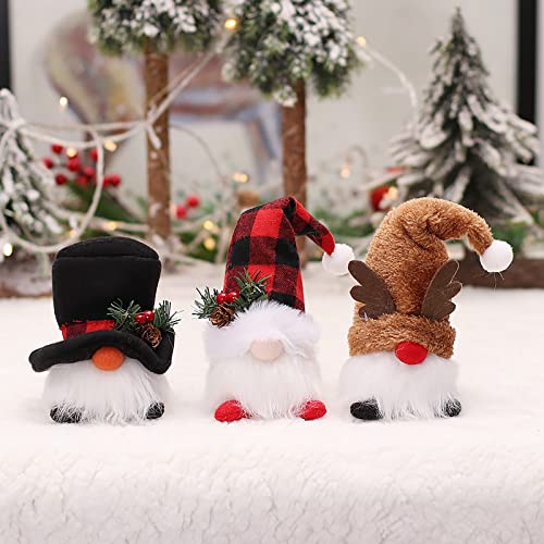 Weihnachten Deko Wichtel 3Set Schwedischen Weihnachtsmann Santa Tomte Gnom LED Weihnachtsdeko Amerikanisch Weihnachtswichtel Skandinavischer Zwerg Geschenke für Kinder Familie Weihnachten Freunde