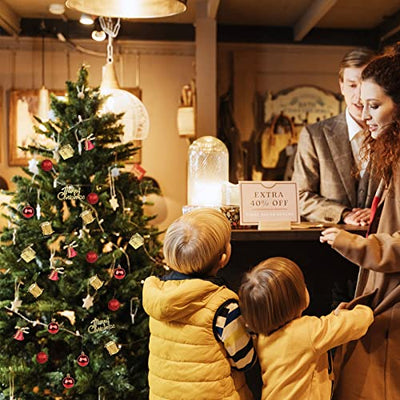 Yisscen Weihnachtskugel Rot Gold, 32 Stück Set Christbaumkugeln, Weihnachtsbaum Bälle Dekorationen, Christbaumkugeln mit Glitzer, für Weihnachtsdeko, Weihnachten Anhänger, Baumschmuck