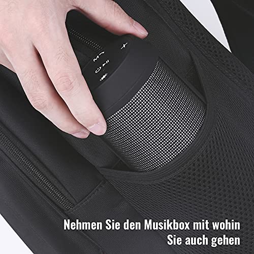 Bluetooth Lautsprecher Tragbarer Musikbox LED Bluetooth Box Kabellos mit Freisprechfunktion für Handy und PC Mikro-SD und USB