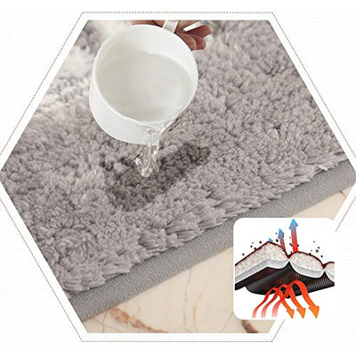 SF-ICZY Super Absorbent Plüsch Badematte, warmes gemütliches, Kinder Haustier, unempfindlich gegen Feuchtigkeit, WC, WC, saugfähig, rutschfeste Badematte,Blau,80 * 150cm