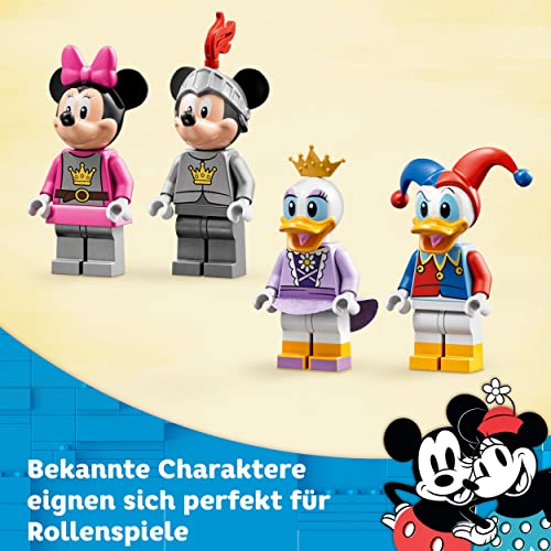 LEGO 10780 Disney Mickys Burgabenteuer Spielzeug-Schloss zum Bauen, inkl. Daisy, Donald Duck, Micky und Minnie Maus, ab 4 Jahre