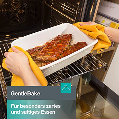 Gorenje OptiBake BOS6737 E02B Einbau-Backofen / 77L / AquaClean/Heißluft/ExtraSteam/AirFry/PerfectGrill/Pizzamode 300°C/Schwarz