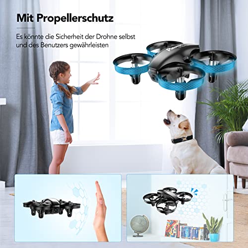 Potensic Mini Drohne für Kinder mit Kamera 3 Akkus RC Quadrocopter Drohne FPV Live Übertragung Ferngesteuerte Drohne Spielzeug Drohne für Einsteiger Auswechselbarer Akku Höhe Halten Schwerkraft