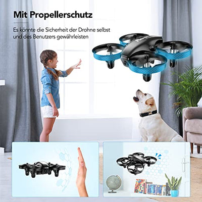 Potensic Mini Drohne für Kinder mit Kamera 3 Akkus RC Quadrocopter Drohne FPV Live Übertragung Ferngesteuerte Drohne Spielzeug Drohne für Einsteiger Auswechselbarer Akku Höhe Halten Schwerkraft