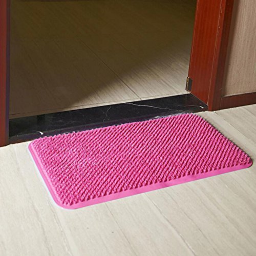 Duschmatten Hotel Badezimmer rot PVC Material grün Gummi rechteckig rutschfest Umweltschutz 65 * 36cm Pedalauflage WC Badezimmer Tür Matte Bad Zubehör Badematte