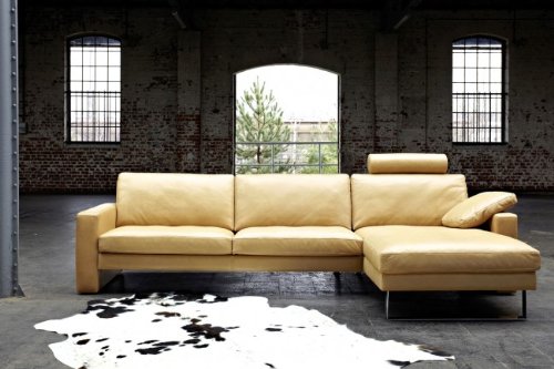 moebelhome Ecksofa, Leder Sofa Garnitur Milano-V6, Wohnlandschaft