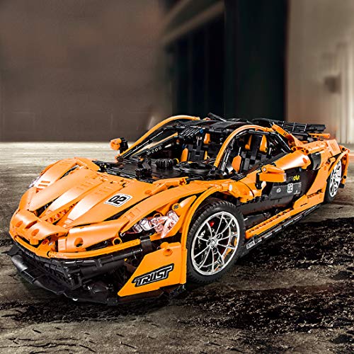 Sunbary Technik Auto Bausteine, 2.4Ghz RC Sportwagen Bauset mit Motoren, 3228 Teile Klemmbausteine Konstruktionsspielzeug Kompatibel mit Lego Technic