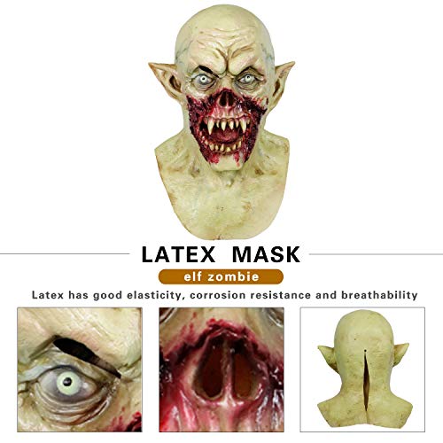 molezu Vampir-Maske Gruselige Monster-Maske Halloween-Kostüm-Party-Dämonen-Maske für Cosplay-Requisiten