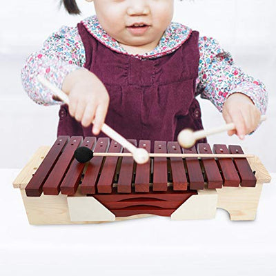 Xylophon-Spielzeug für Kinder mit 2-teiligen Schlägeln, rotes Hartholz-Xylophon-Musikspielzeug, bestes Weihnachtsgeschenk für Kinder