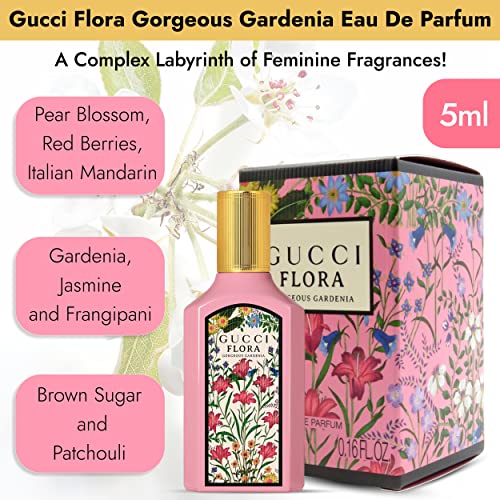 Gucci Parfums für Frauen - 4 Stück Damenduft Geschenkset für Frauen - 2x Gucci Bloom Parfüm für Frauen 4,5 g und 2x Gucci Flora Parfüm für Frauen 4,5 g