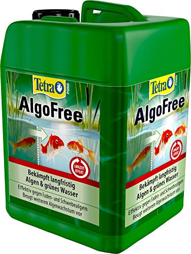 Tetra Pond AlgoFree Schwebealgen- und Fadenalgenvernichter, bekämpft langfristig grünes Wasser im Gartenteich, 3 L