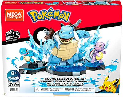 MEGA HDH93 - Mega Construx Pokémon Entwicklungs Set Baukasten, Bauspielzeug für Kinder, tolles Spielzeug Geschenk ab 8 Jahren