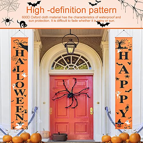 Favengo Halloween Banner ,Happy Halloween Banner,halloween banner outdoor,Halloween Party Dekoration Hängende Hintergrund Banner für Halloween Drinnen Draußen Party