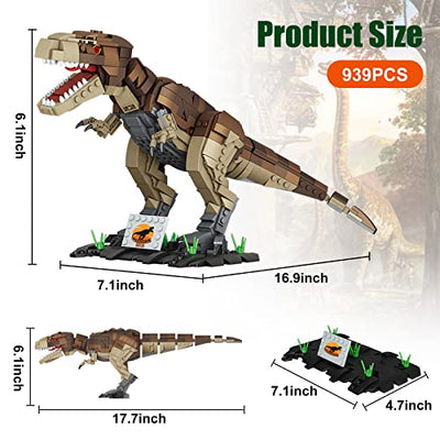 Creator Dinosaurier Spielzeug, 939 Stück Bausteine Set für Kinder ab 6 Jahren, Tyrannosaurus Figuren, Dino Konstruktionsset für Jungen Mädchen im Alter von 7 8 9 10 11 12 Bausteine Geschenk für Kinder