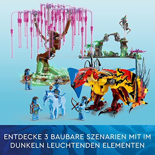 LEGO 75574 Avatar Toruk Makto und der Baum der Seelen, Bauspielzeug mit 4 Minifiguren, im Dunkeln leuchtende Pandora Szenarien, 2022 Film Set