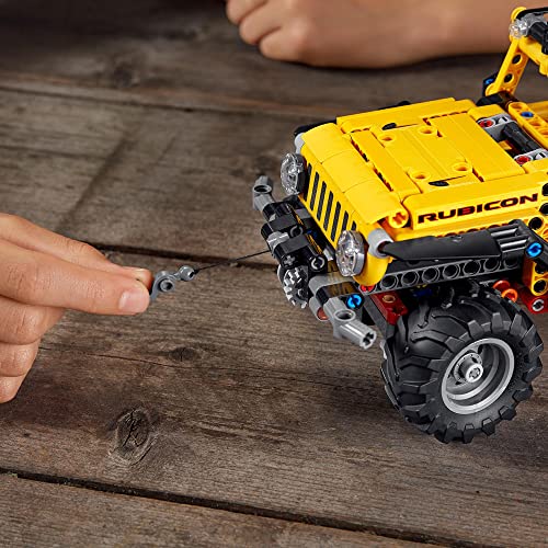 LEGO 42122 Technic Jeep Wrangler, 4x4-Spielzeugauto, Modellbausatz, Offroad-Geländewagen, Geschenkideen für Männer und Frauen, Kreatives Spielzeug