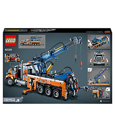 LEGO 42128 Technic Schwerlast-Abschleppwagen, Modellbauset, Technik für Kinder, Kran-Spielzeug, Geschenk für Mädchen und Jungen ab 11 Jahre