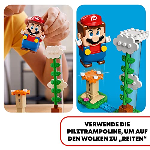 LEGO 71409 Super Mario Maxi-Spikes Wolken-Challenge – Erweiterungsset, Spielzeug Set mit 3 Gegner Figuren inkl. Bumerang-Bruder und Piranha-Pflanze