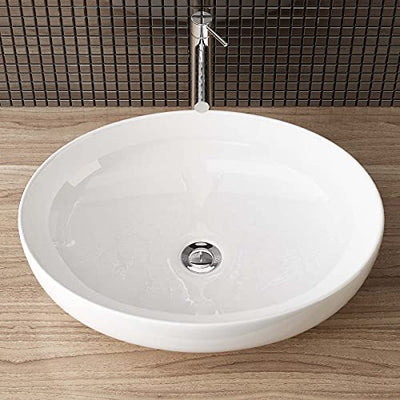 Waschbecken24 BxTxH 51x40x13,50 CM Keramik Waschbecken Aufsatzwaschbecken Waschschale Handwaschbecken Gäste WC A588