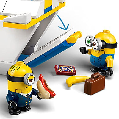 LEGO 75547 Minions Flugzeug Spielzeug mit Figuren: Stuart und Bob, Set für Minions-Fans