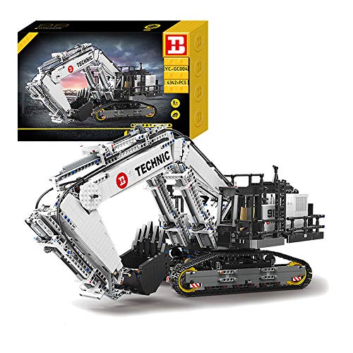 BOXX Technik Bagger 4342 Teile Technic Bagger Technik Ferngesteuert Bagger mit Motor, Fernbedienung Technik Baumaschine Kompatibel mit Lego Technic