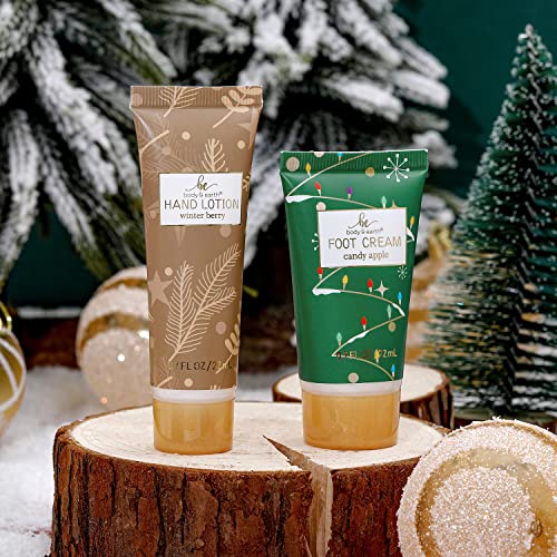 Body & Earth Adventskalender Weihnachtsgeschenke Geschenkset für Frauen 24tlg. Badesets für Frauen Geschenkbox mit Duftkerze, Badebomben, Weihnachtsdekoration, Weihnachts-Spa-Geschenkset für Mama