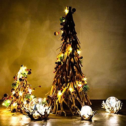 Weihnachten Deko Künstlicher Weihnachtsbaum Massivholzwarmes Licht Baum magischer Baum Weihnachten Home Dekorationen (Größe :150cm)